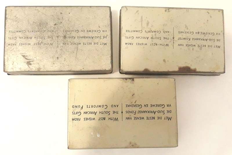 World War Two South African Jan Smuts Christmas and New Year Tins