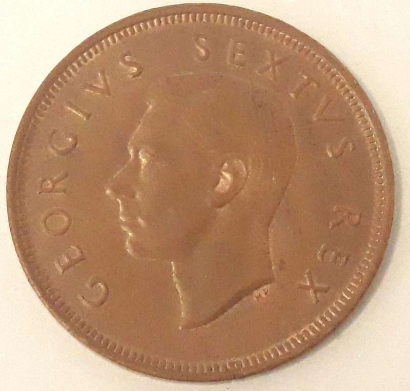 South African 1949 One Penny