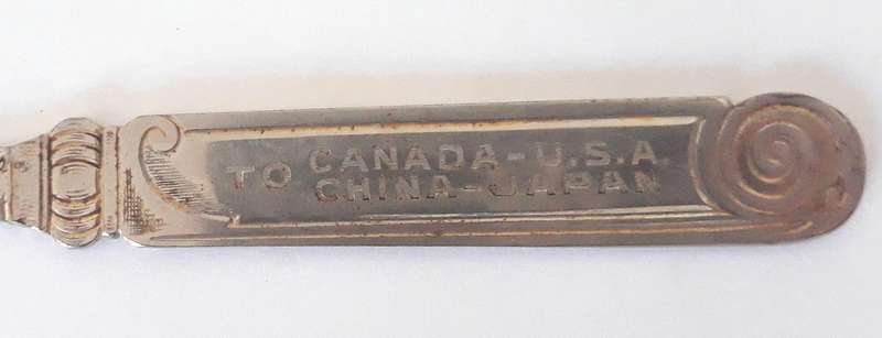 Vintage Canadian Pacific Liners Letter Opener and Ruler