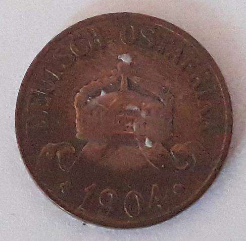 1904 German East Africa Half Heller