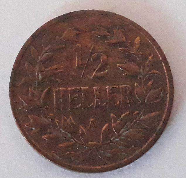 1904 German East Africa Half Heller