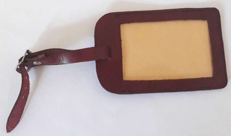 Vintage First National Bank Centre for Management Studies Travel Luggage Name Tag