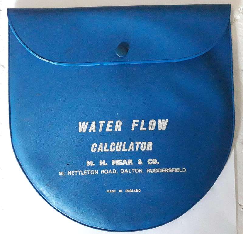 Vintage M.H. Mear Water Flow Circular Slide Calculator