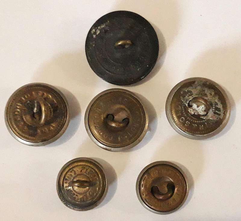 Antique Transvaal Town Police Buttons