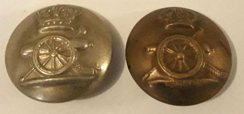 Victorian and Edwardian Era Royal Artillery Buttons