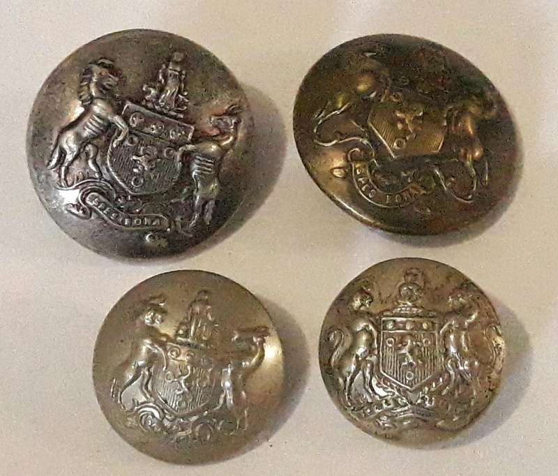 Various Cape Colony Colonial Era Volunteer Buttons
