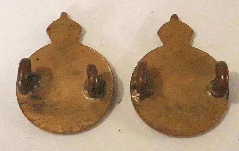 1930s South African Prison Services Mess Dress Collar Badge Pair