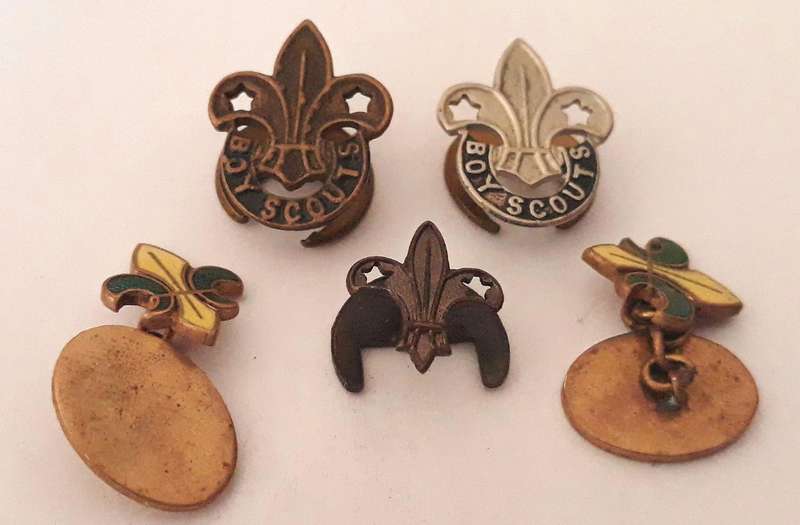 Vintage Boy Scout Badges and Cufflinks