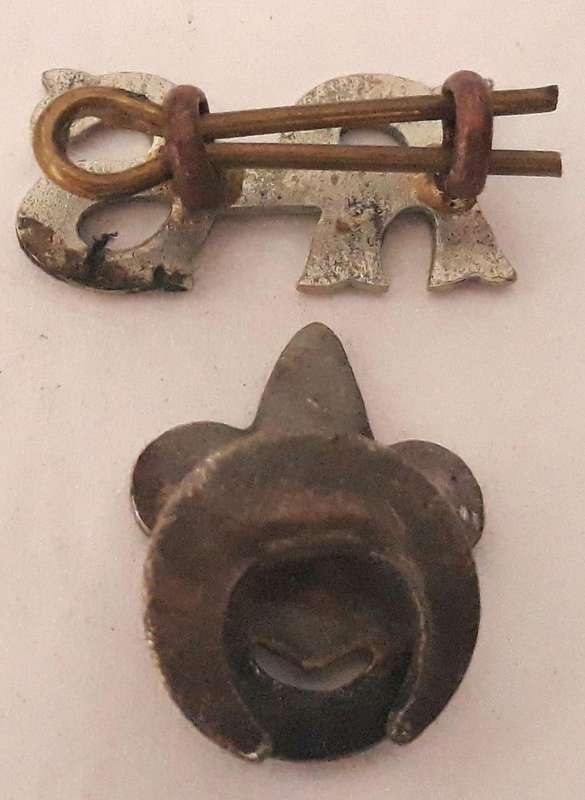 Vintage Rover Scouts Leather Hat and Lapel Badge