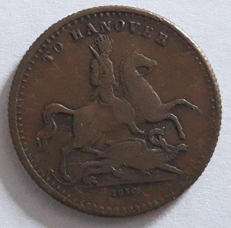 1830 To Hanover "Cumberland Jack" Victoria Token