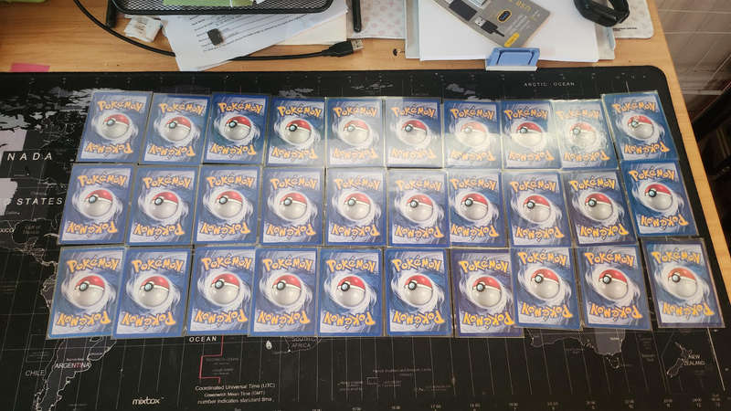 1999 vintage pokemon cards x 30