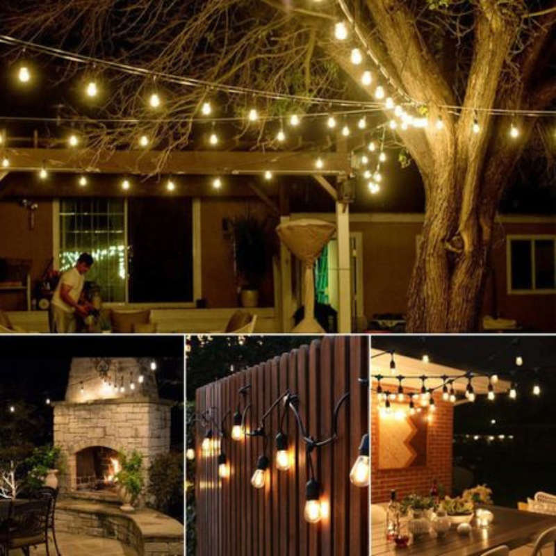 220V 14.5m Vintage Decor String Lights 2700K - Bing Light