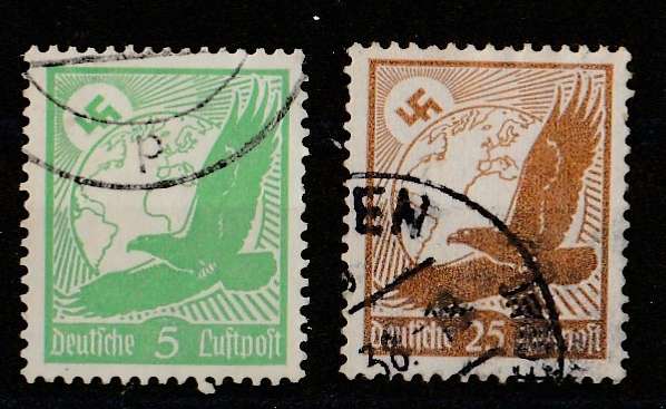 GERMANY    1934   GOLDEN EAGLE - SWASTIKA    SG526/530