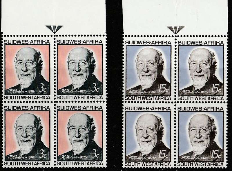 OUTH WEST AFRICA  1966    SACC229/230   UMM   ARROW BLOCKS
