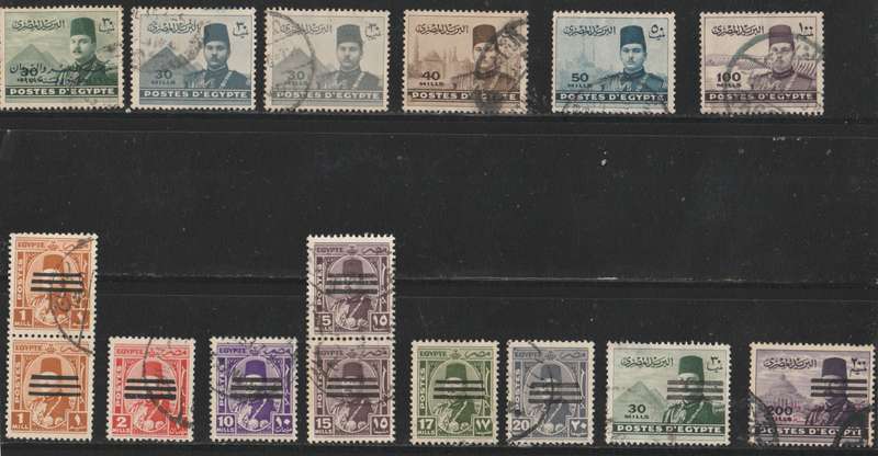 EGYPT      1939   KING FAROUK     2 SETS   PART