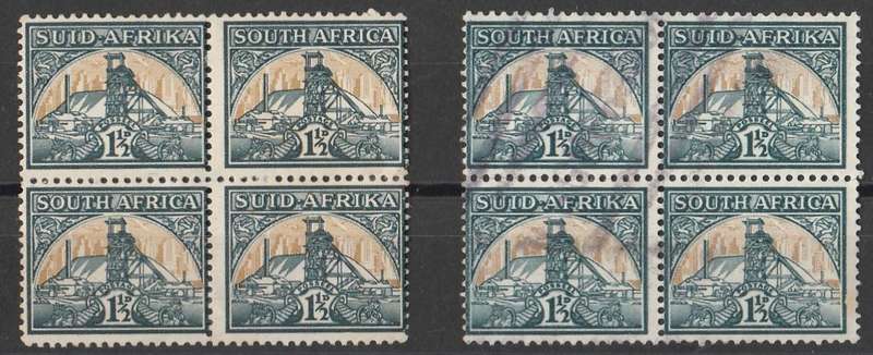 UNION OF SA    SACC96    1941    DIFF   SHADES     2X BLOCKS