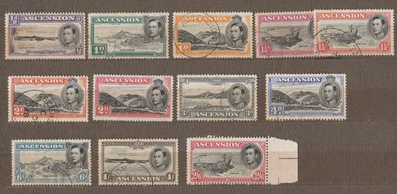 ASCENSION      1938      KING GEORGE V   PART SET