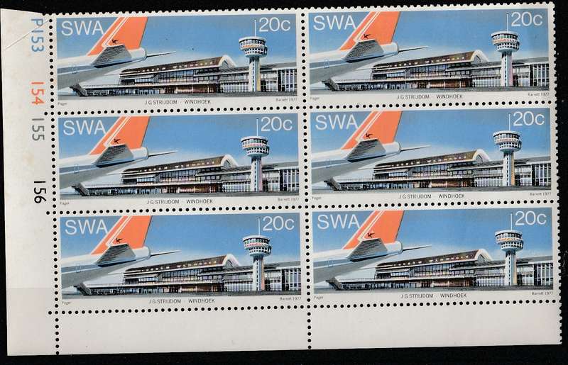 SWA   CONTROL BLOCK   1977  AIRPORT WINDHOEK