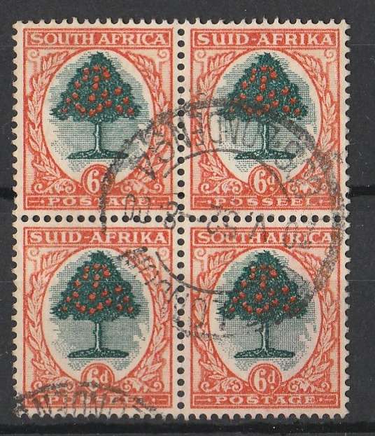 UNION OF SOUTH AFRICA      SACC60     BLOCK OF 4
