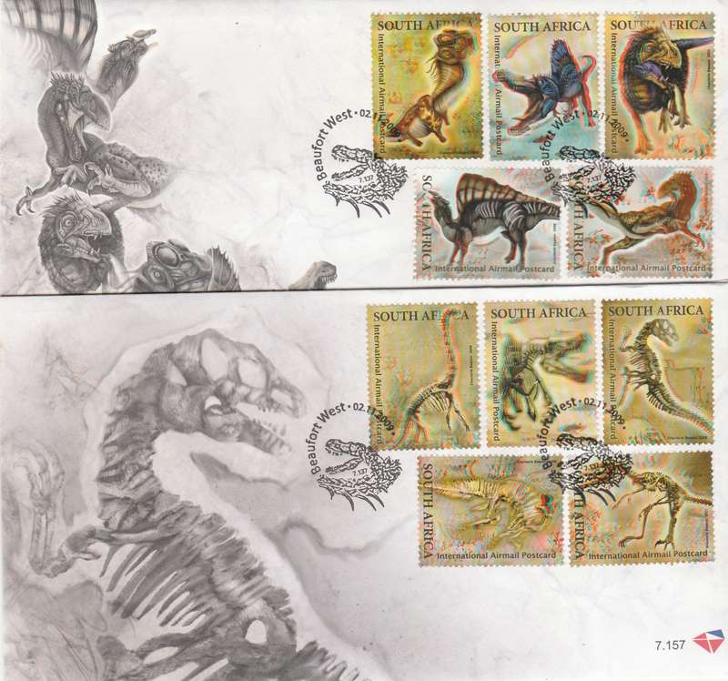 RSA   2009    DINOSAURS  2  COVERS  FULL SET