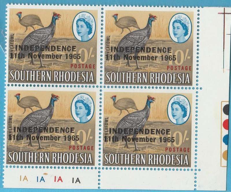 SOUTHERN RHODSIA      10/-  ONTROL BLOCK   SACC128      UMM