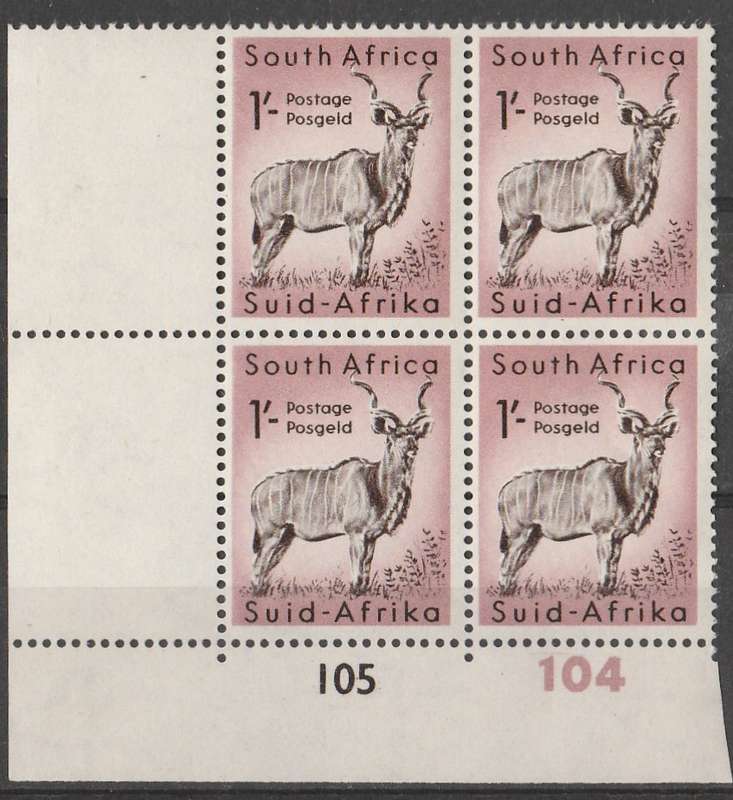 UNION OF SOUTH AFRICA     CONTROL BLOCK   SACC 158     KUDU   UMM   SPRINGBOK HEAD W/M