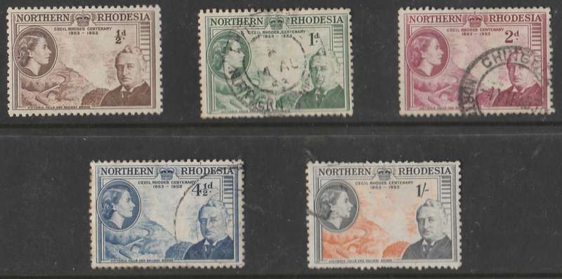 NORTHERN RHODESIA    SACC54-58    FULL SET   1953