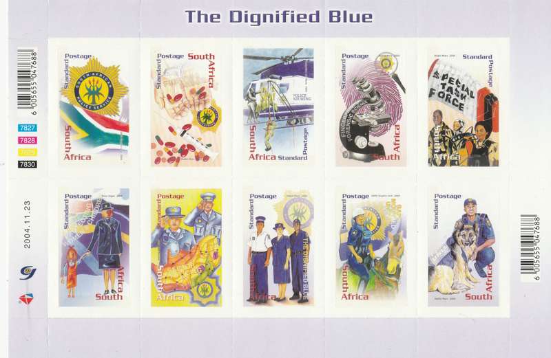 REPUBLIC  RSA    MINI SHEET   2004      DIGNIFIED BLUE