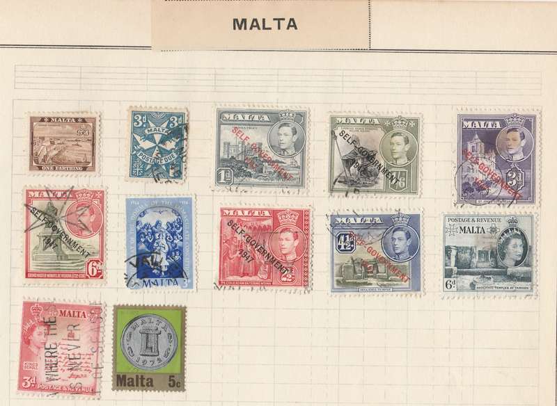 MALTA    OLD ALBUM PAGE
