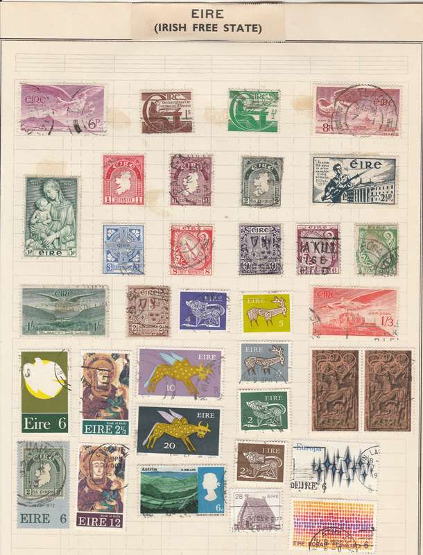 EIRE   -  IRELAND  OLD ALBUM PAGE