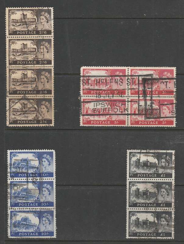 GREAT BRITAIN      1955   QE11      BLOCKS  CV  3600