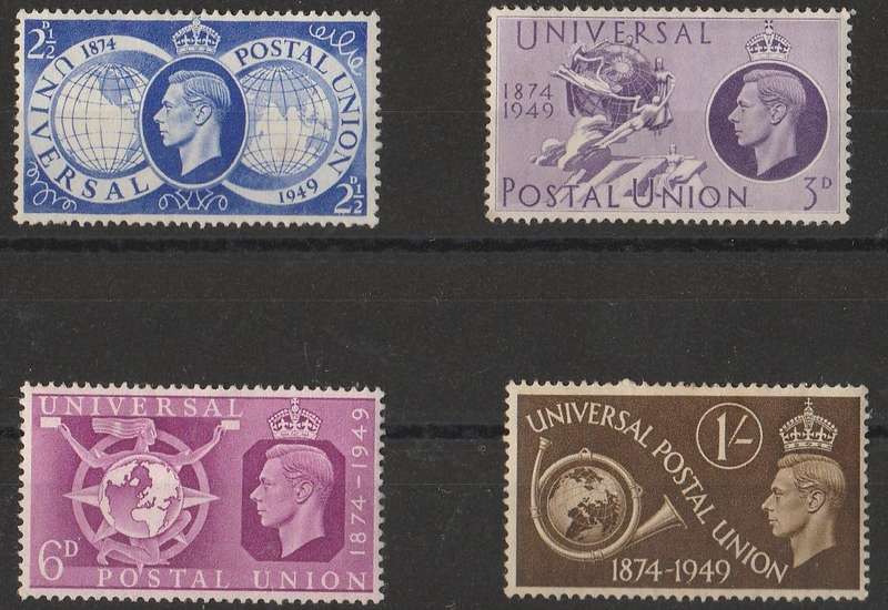 GREAT BRITAIN       SG499-502    UPO    1949  MM