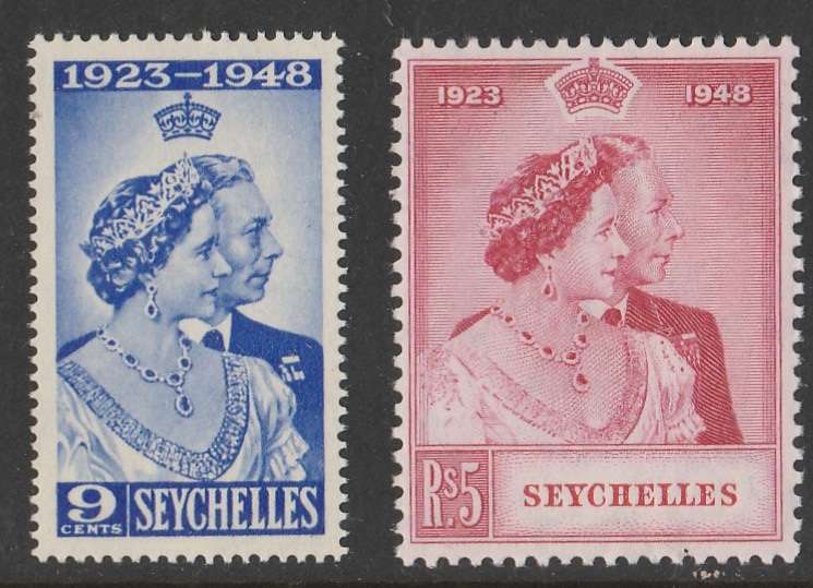Seychelles  SILVER  1948    FULL SET