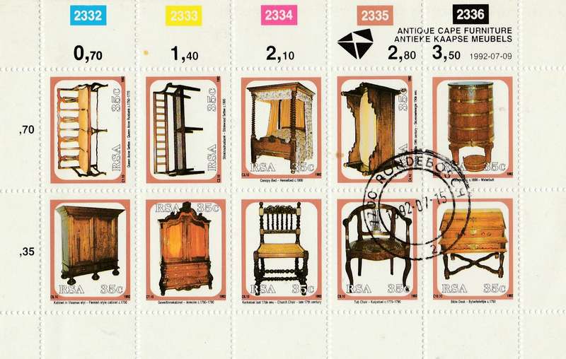RSA     FULL SHEET   ANTIQUE CAPE FURNITURE