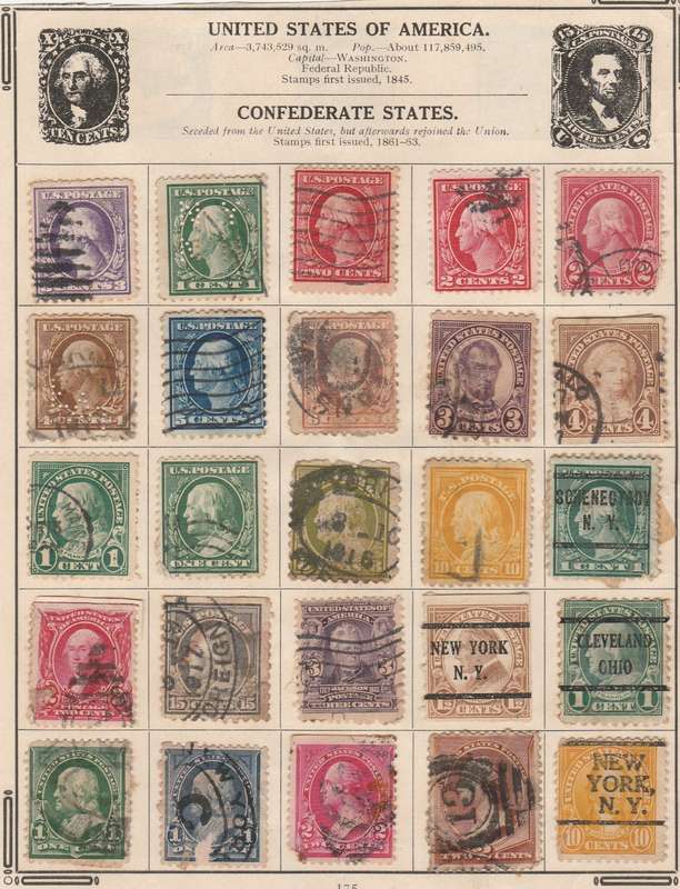 UNITED STATES OF AMERICA       EARLY  PAGE FROM ALBUM