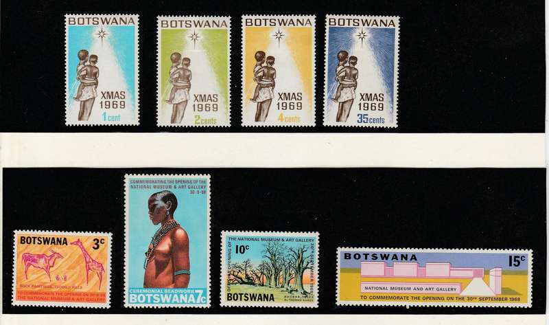 BOTSWANA   1968/69    2 FULL SETS    SG256/259    SG 244/248
