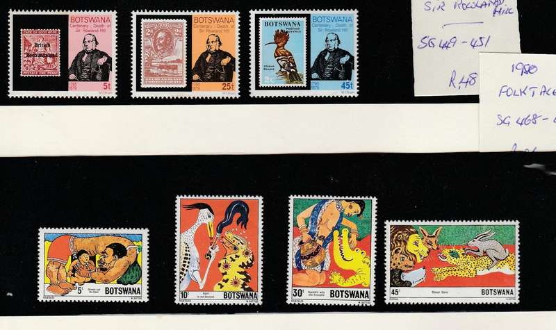 BOTSWANA     1979-1980   2 FULL SETS   SG449/451    SG468/471  MM
