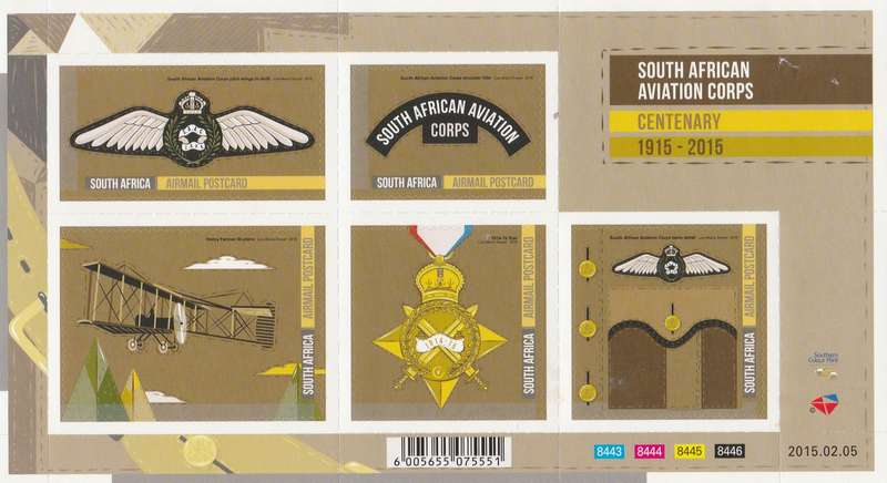 RSA     SA AVIATION CORPS   AIMAIL CARD   UMM FULL SHEET