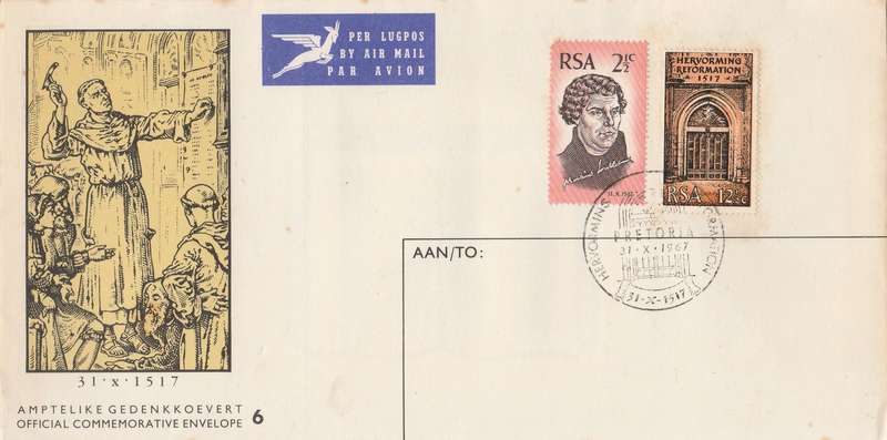 RSA     1ST DAY COVER NO.6