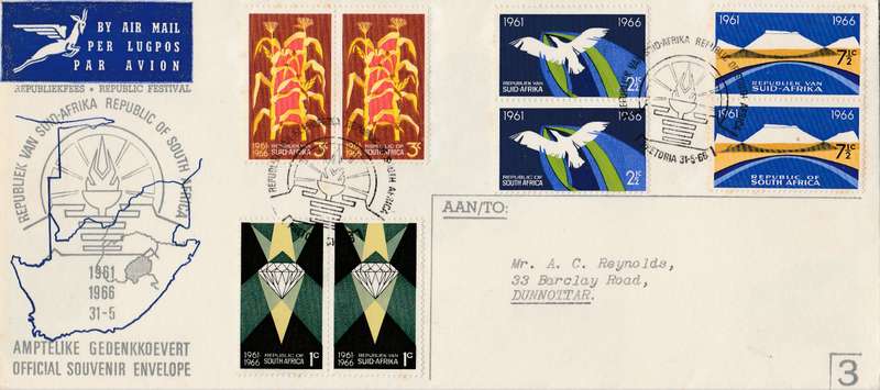 RSA   FIRSTDAY COVER    1961