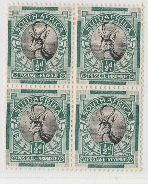 UNION OF SOUTH AFRICA     COB WEB   CV R800    1930- 45        4 BLOCK