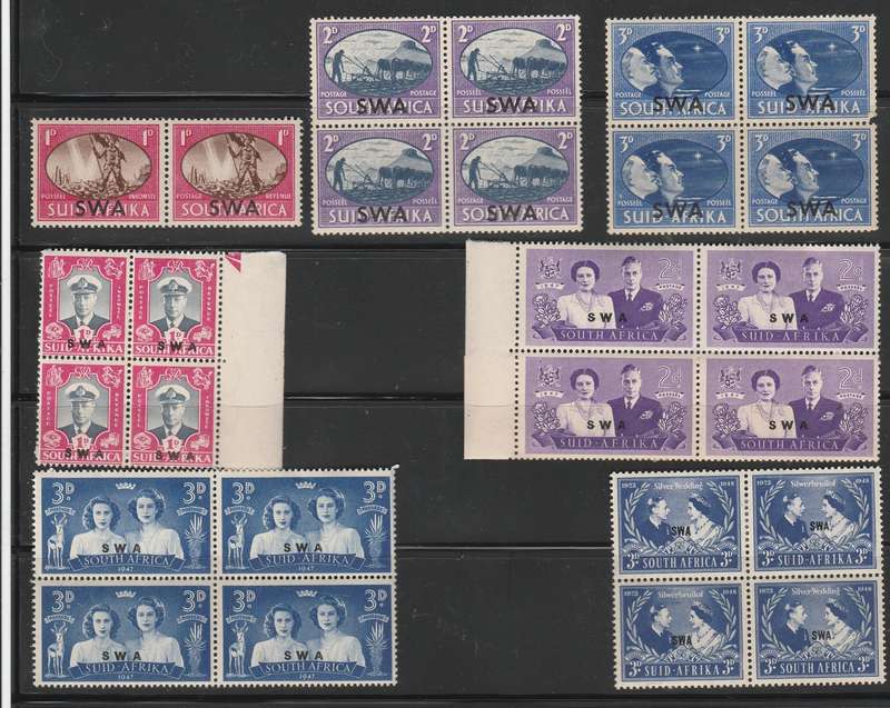 SWA        BLOCKS   1945/47/48    SACC159-165      MM