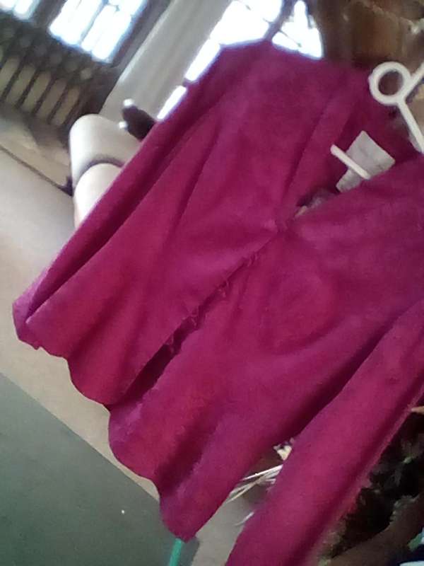 Cerise Silk Formal Suit Top (Safe Silk by Adrianna Papell)