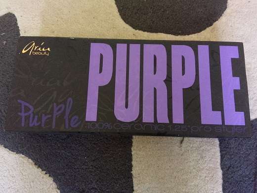 Aria Beauty Purple Ceramic Hair Straightener