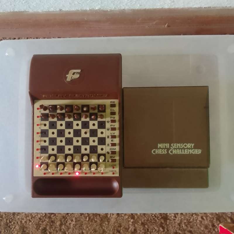 Vintage Mini Sensory Chess Challenger Working !!