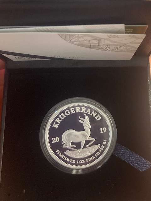 2019 Silver Kruger Rand with Certificate