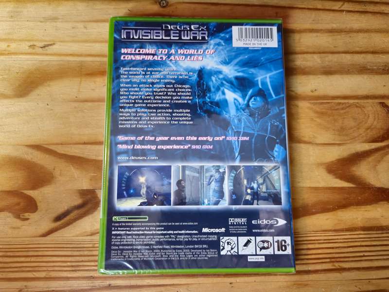 Deus Ex: Invisible War (Xbox Original) - Factory Sealed