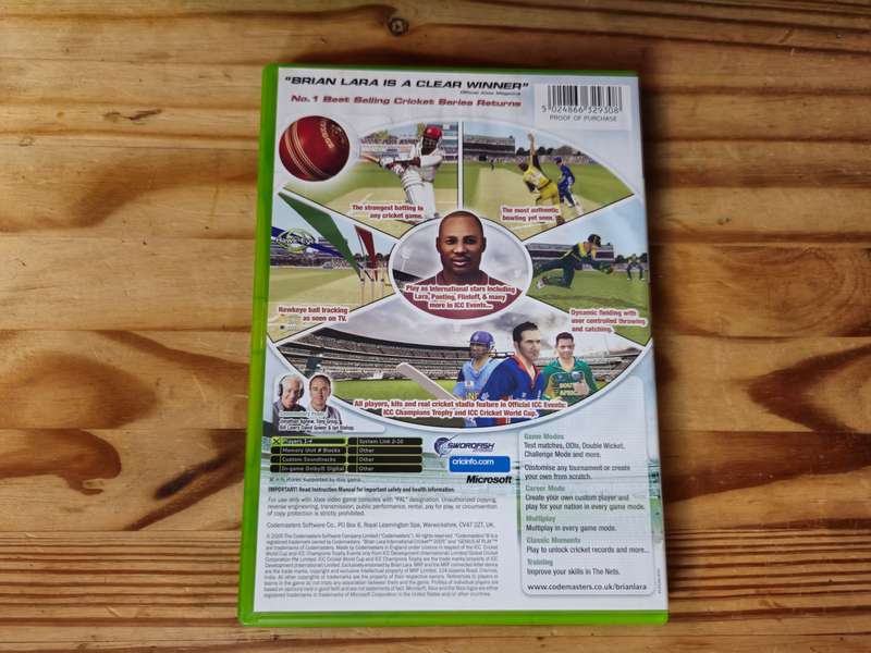 Brian Lara International Cricket 2005 (Xbox Original)