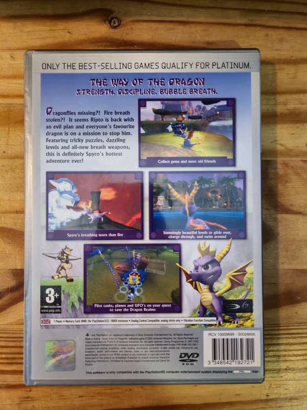 Spyro: Enter the Dragonfly (Platinum)(PS2)
