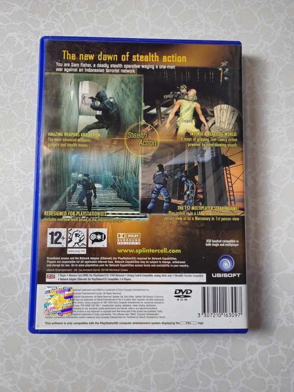 Tom Clancys Splinter Cell: Pandora Tomorrow(PS2)